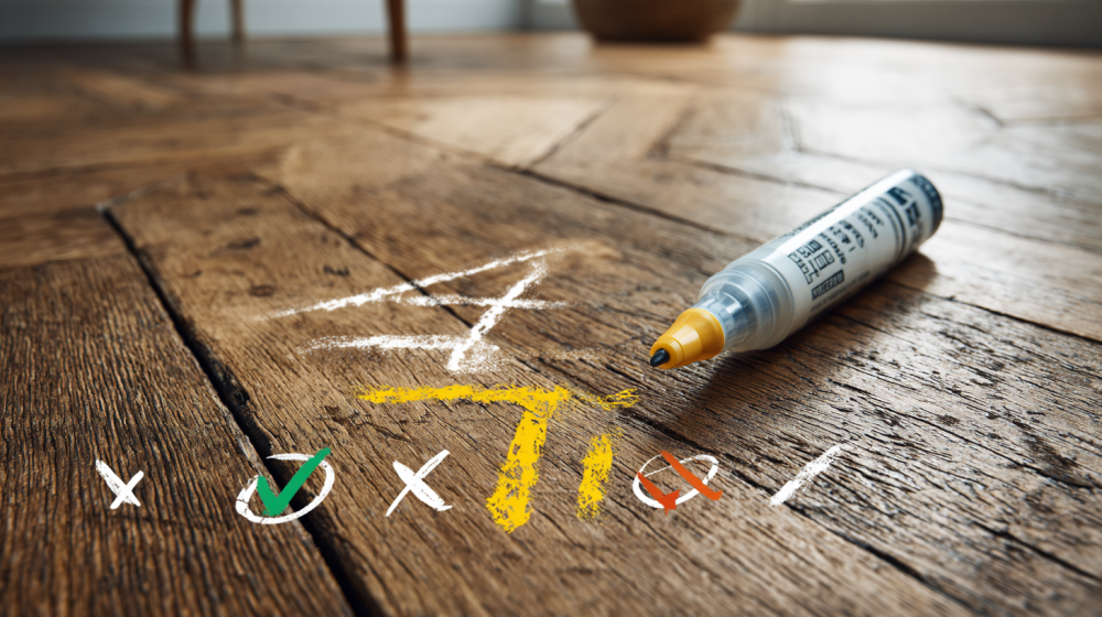 フローリング 傷 補修 ペンのメリットとデメリットの図解