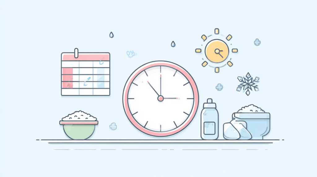 保存期間のイラスト