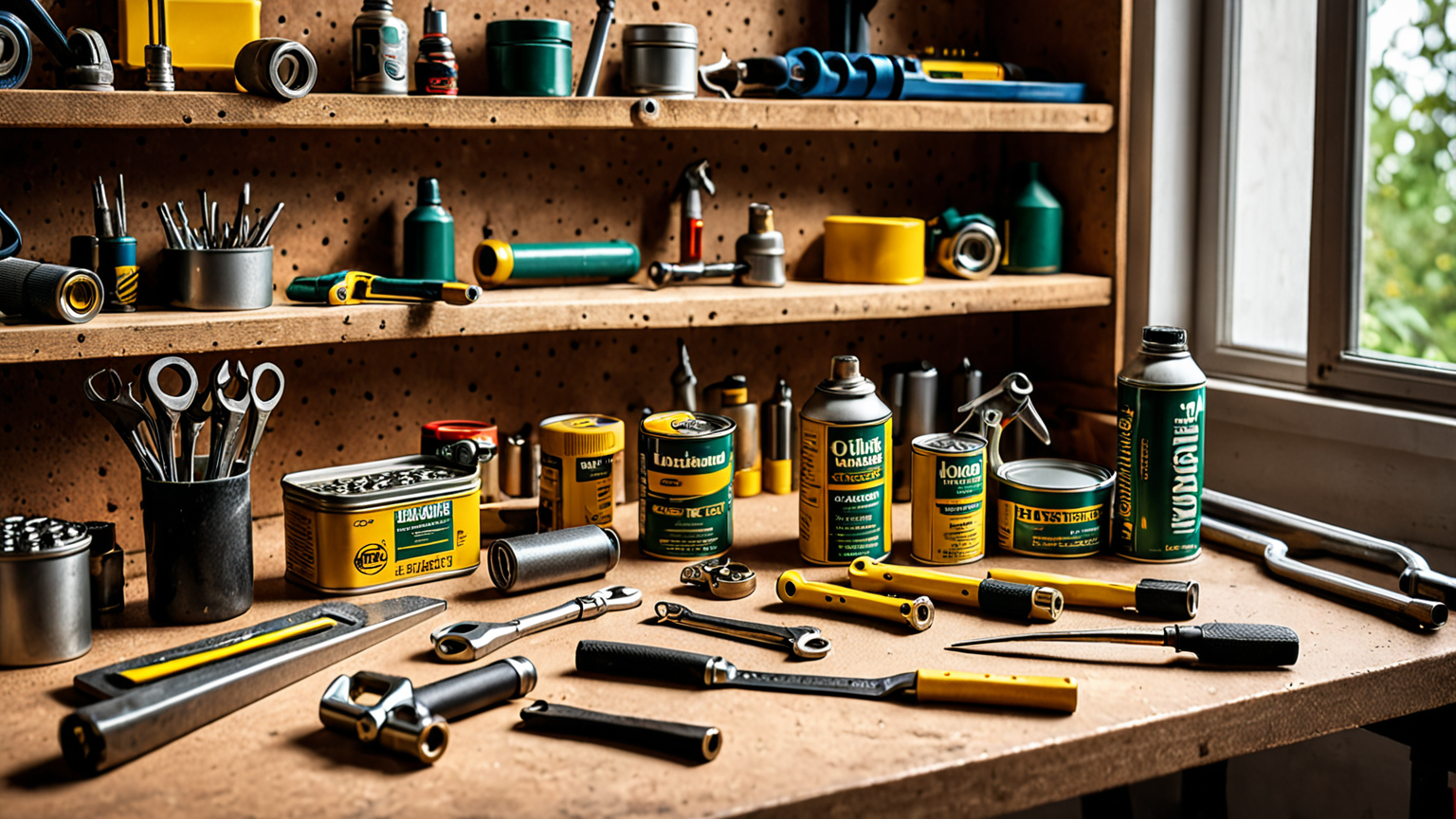 メンテナンス用の工具と潤滑剤