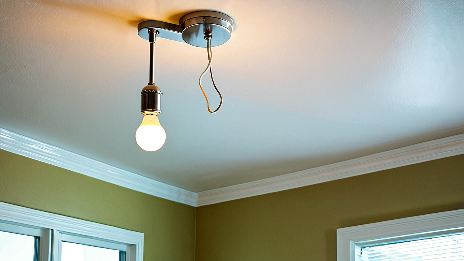 電球交換をする手元の写真