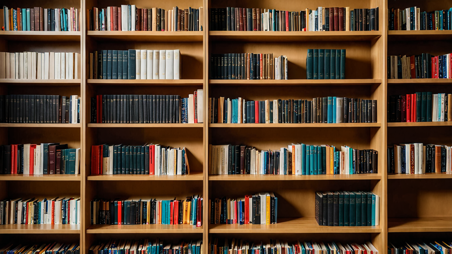 仕切りを使った本の収納例