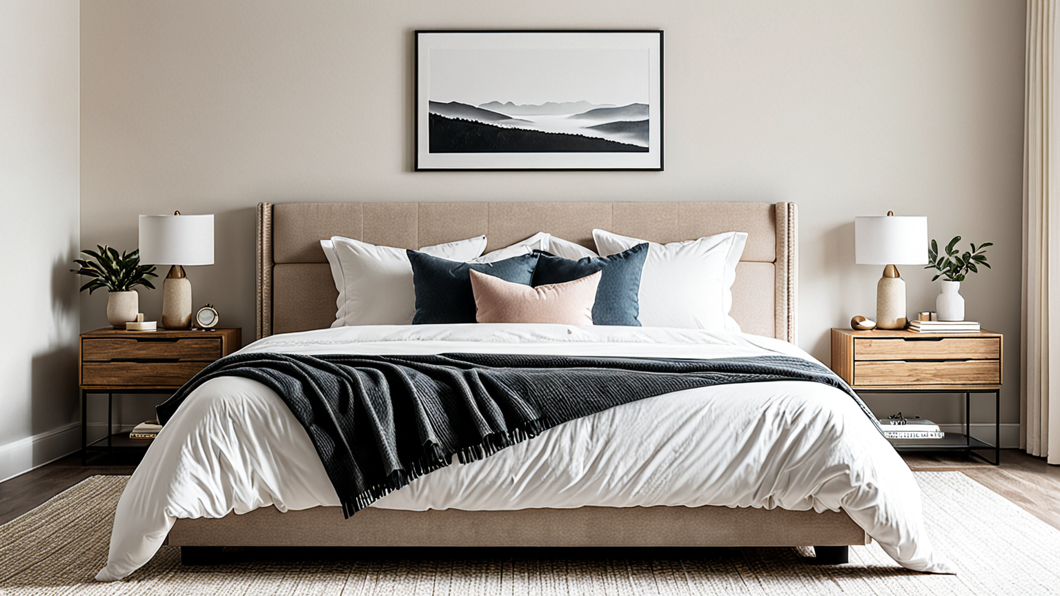 整った寝室のイメージ