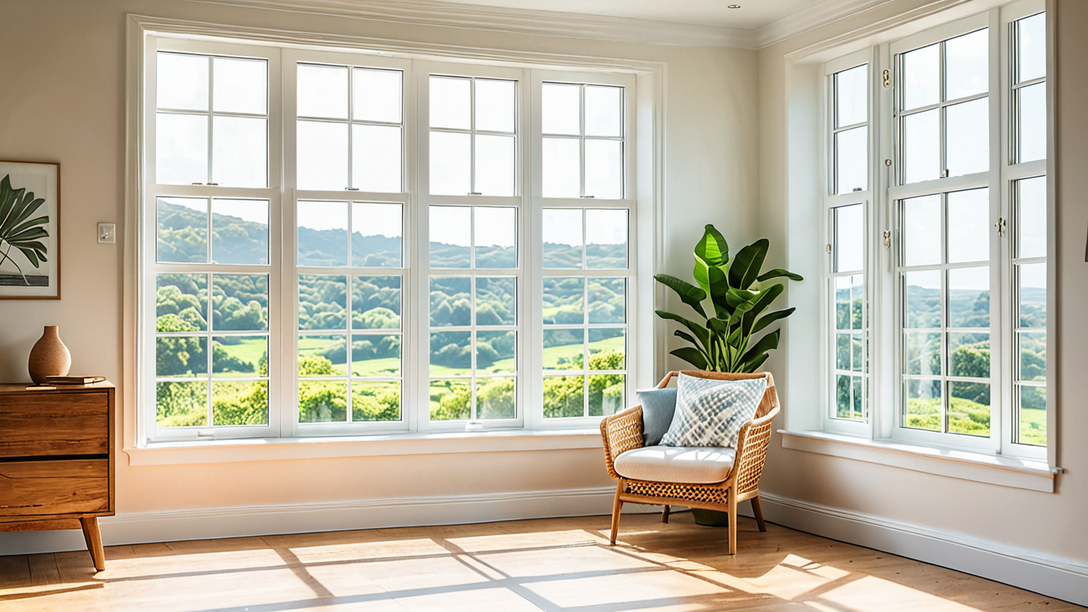 室内の換気をしているイメージ