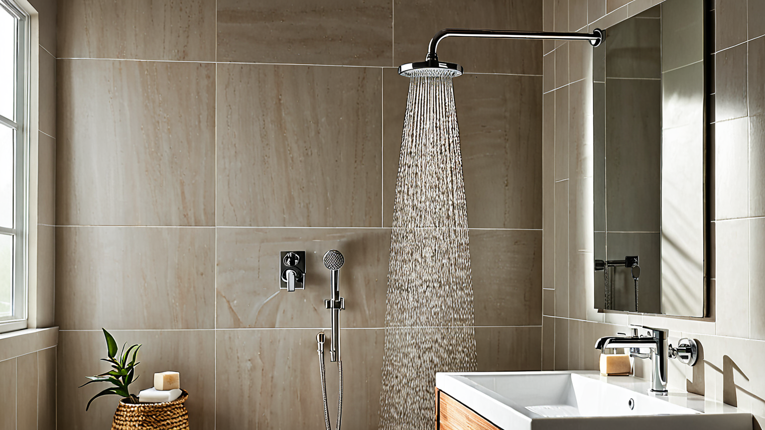 シャワーヘッドの交換手順イラスト