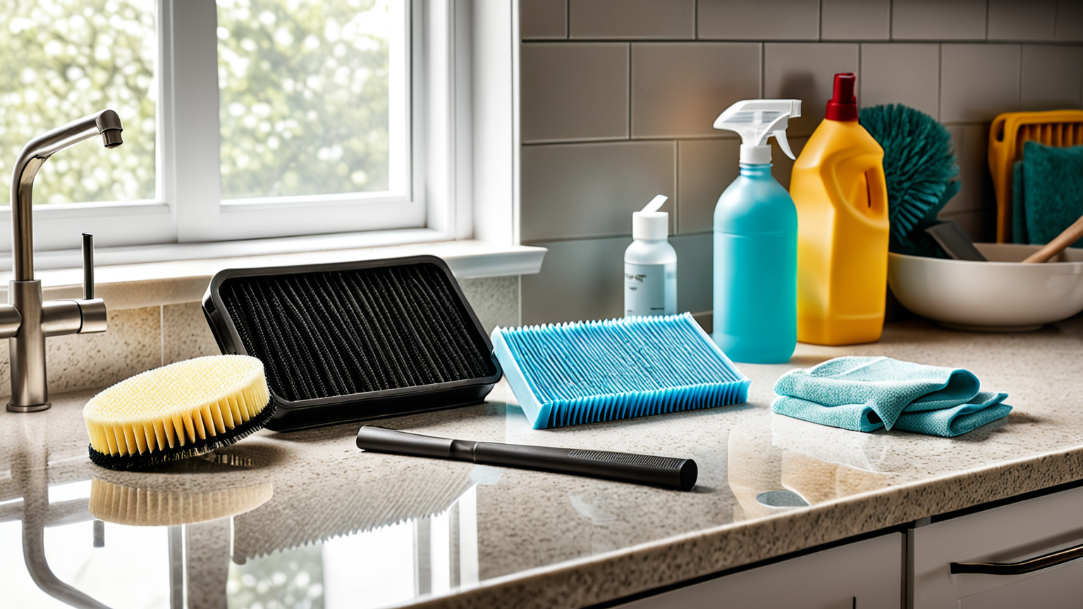 フィルターの取り外し方と掃除道具の準備