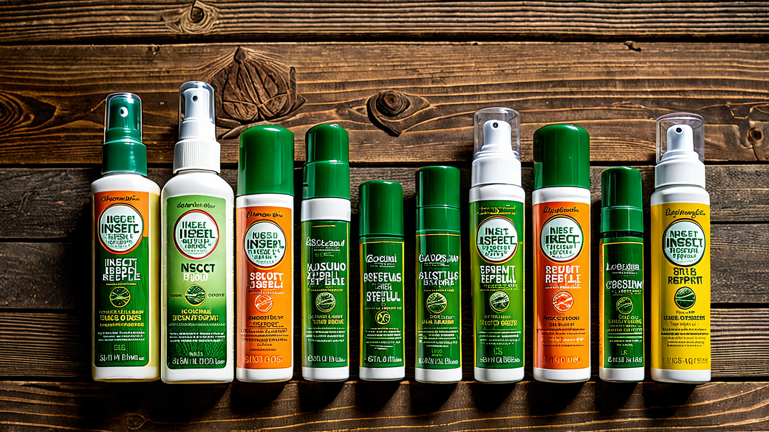 様々な防虫グッズの集合写真