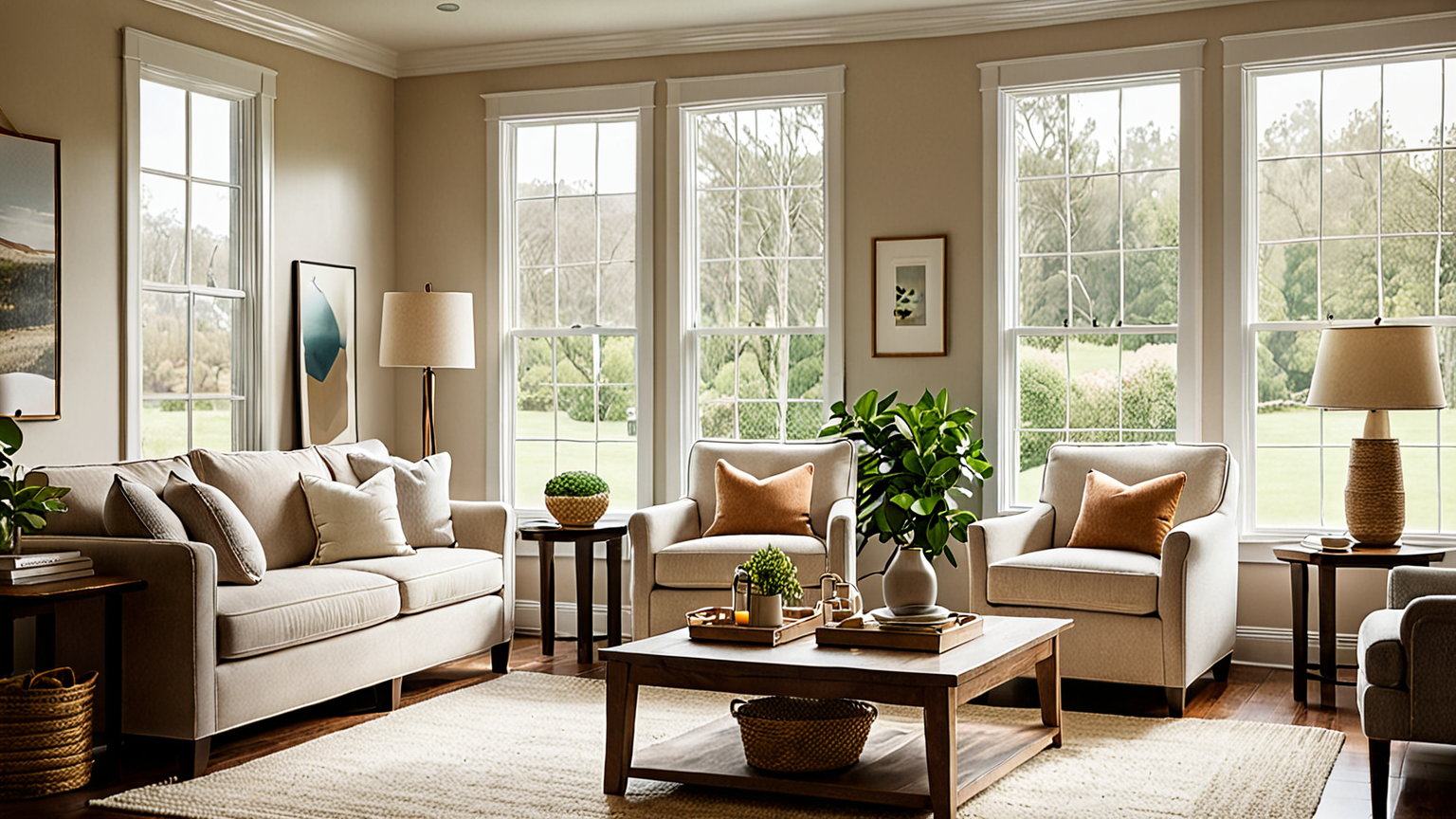 快適なリビングの様子