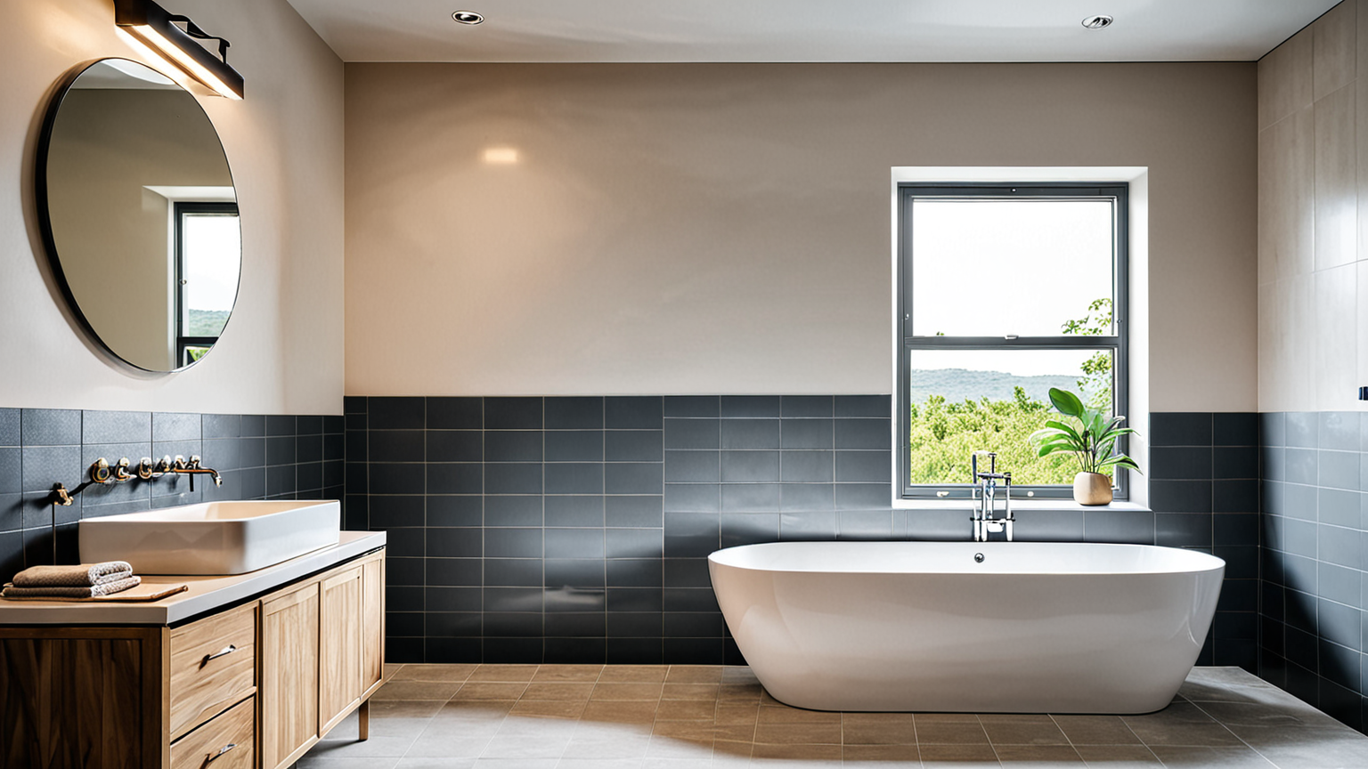 浴槽と追い焚きボタンのイラスト