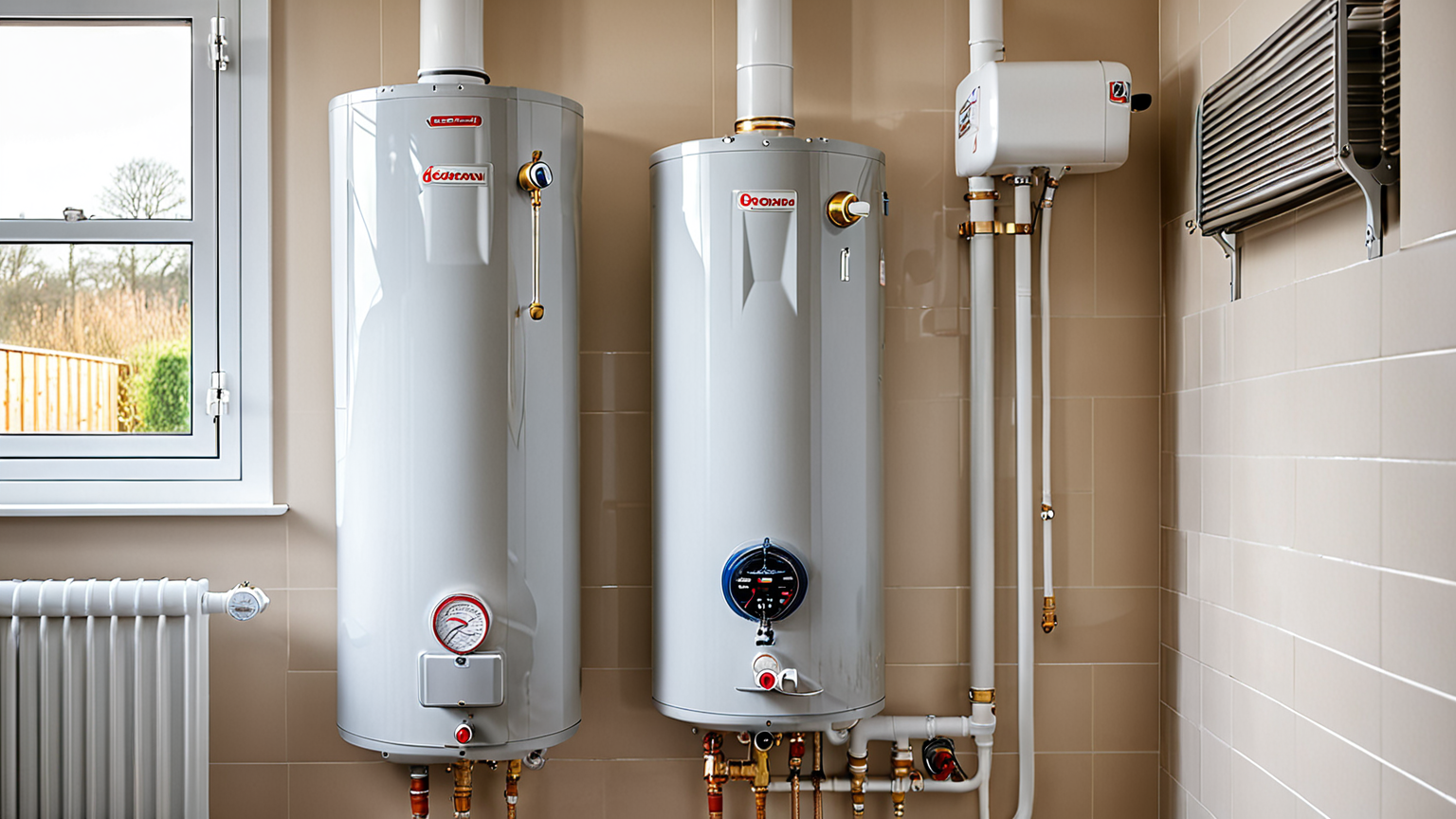 省エネ給湯器の操作パネル