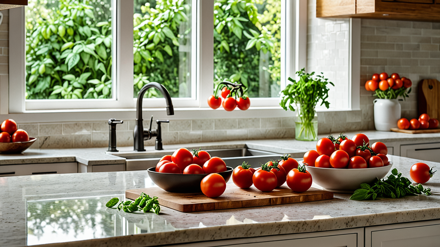 トマトに関する疑問を示すイラスト