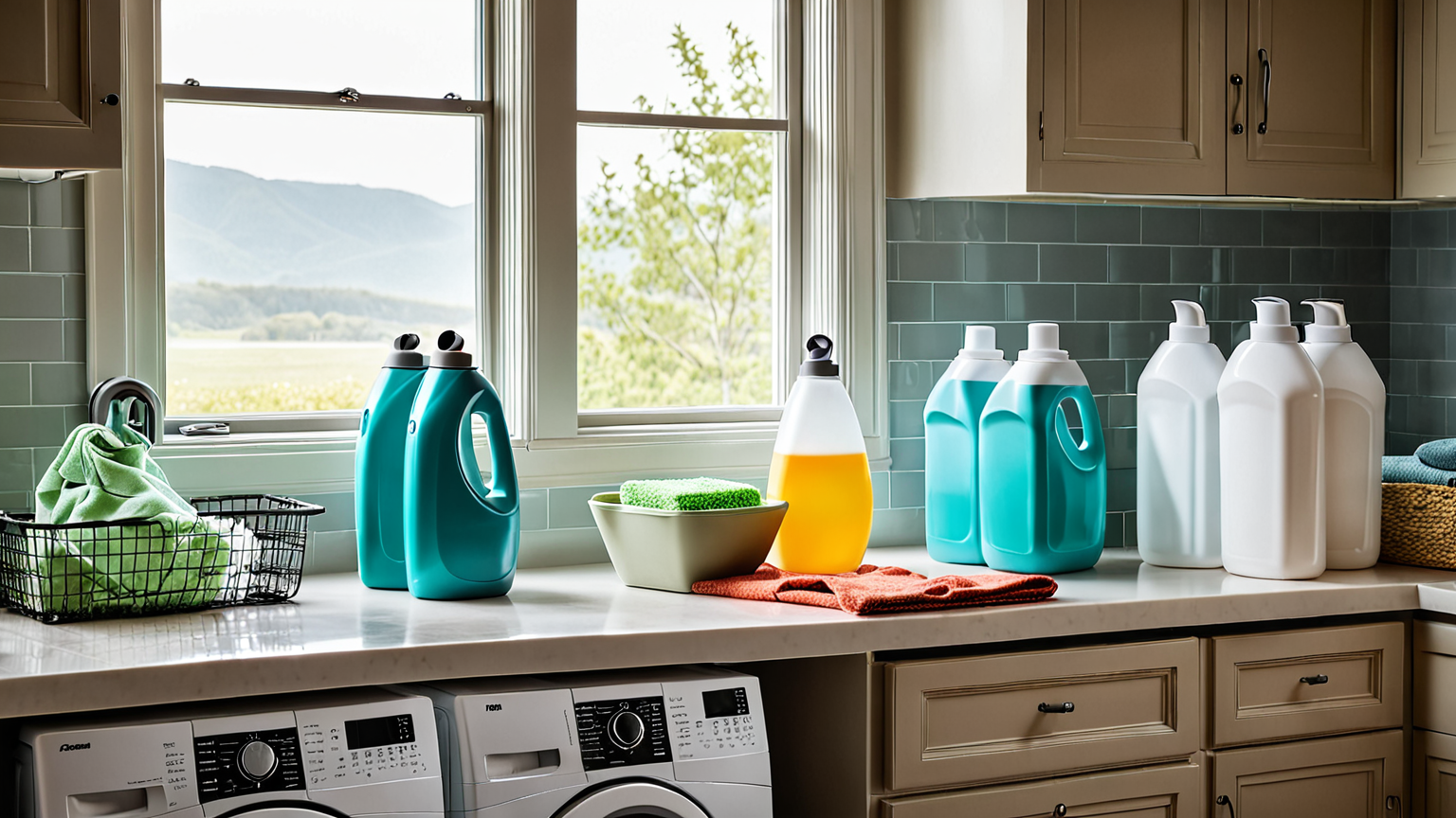 洗剤を計量している手元の写真