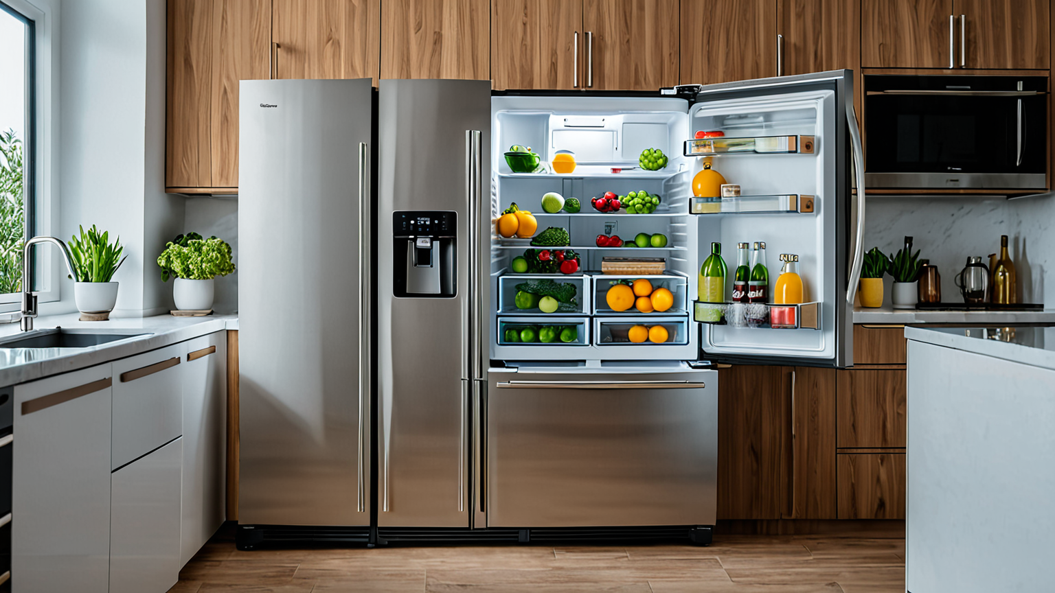 冷蔵庫の温度設定パネル