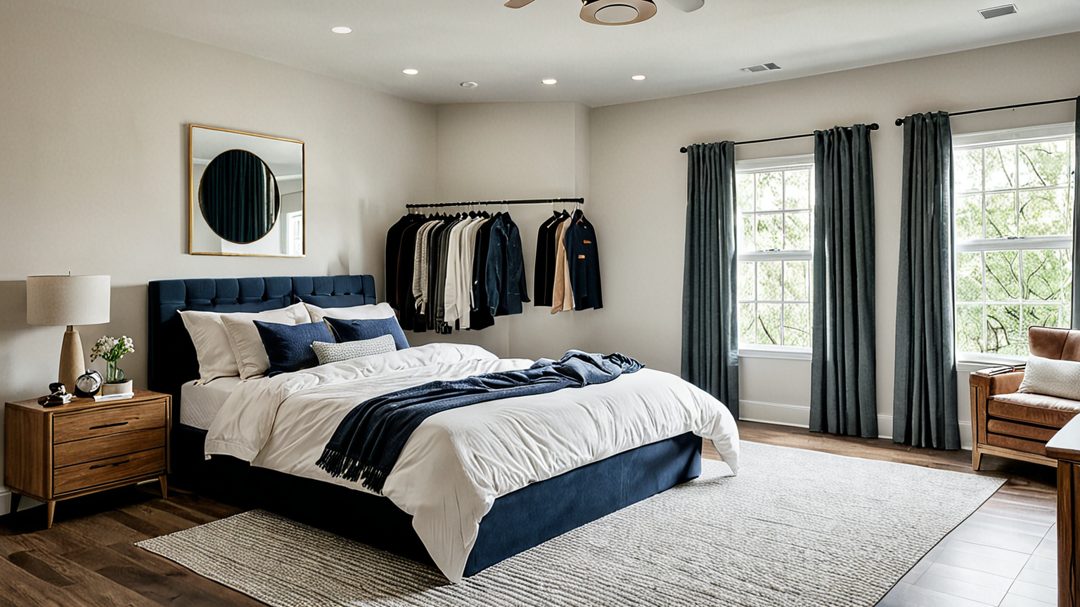 収納前に服のメンテナンスをする様子