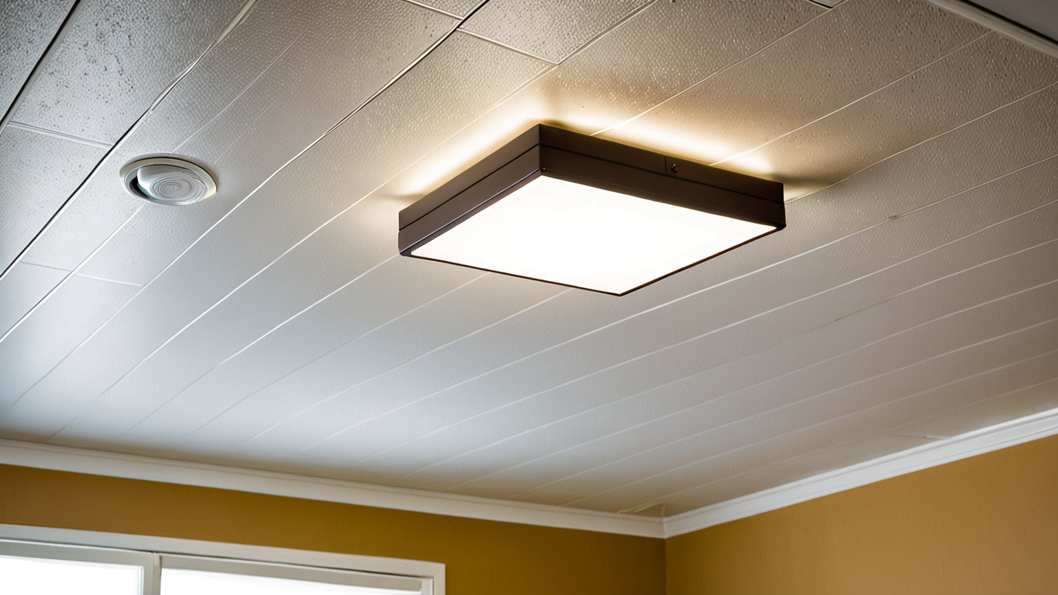 チカチカする蛍光灯のイメージ