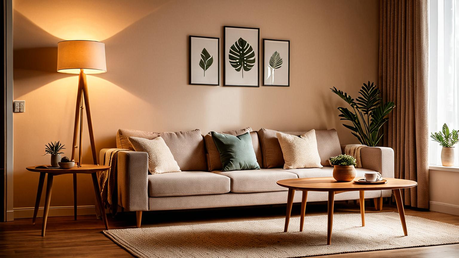 快適な照明の部屋のイメージ