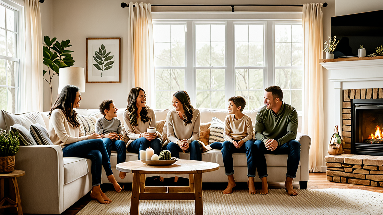 節約のコツを実践する家族