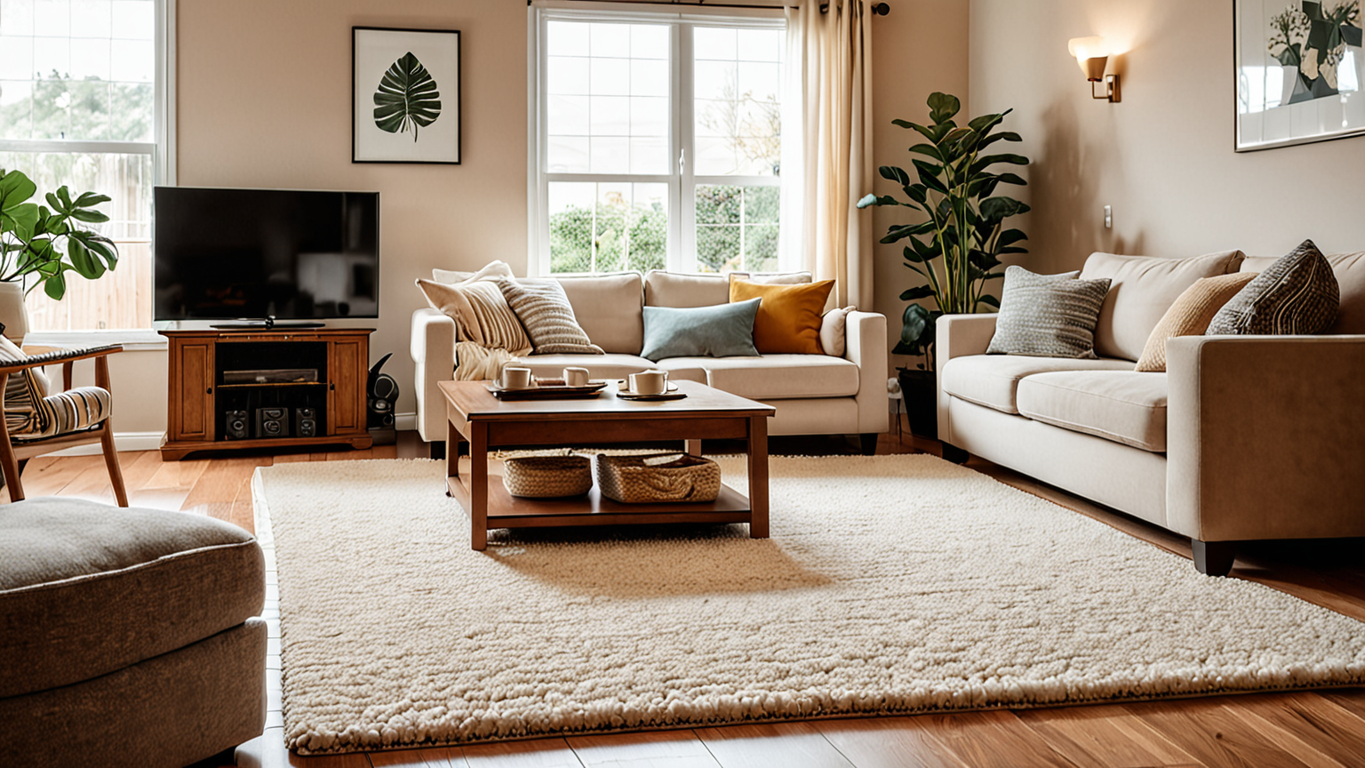 ホットカーペットと他の家電のイラスト