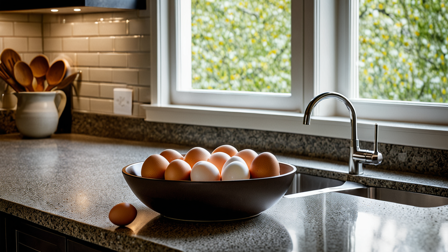 解凍している卵のイメージ