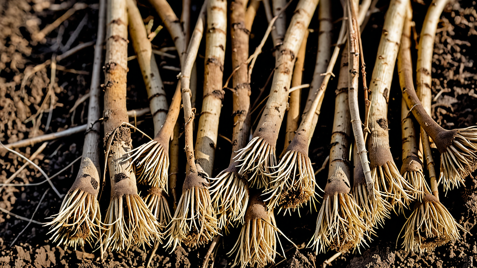 変色したごぼうの拡大写真