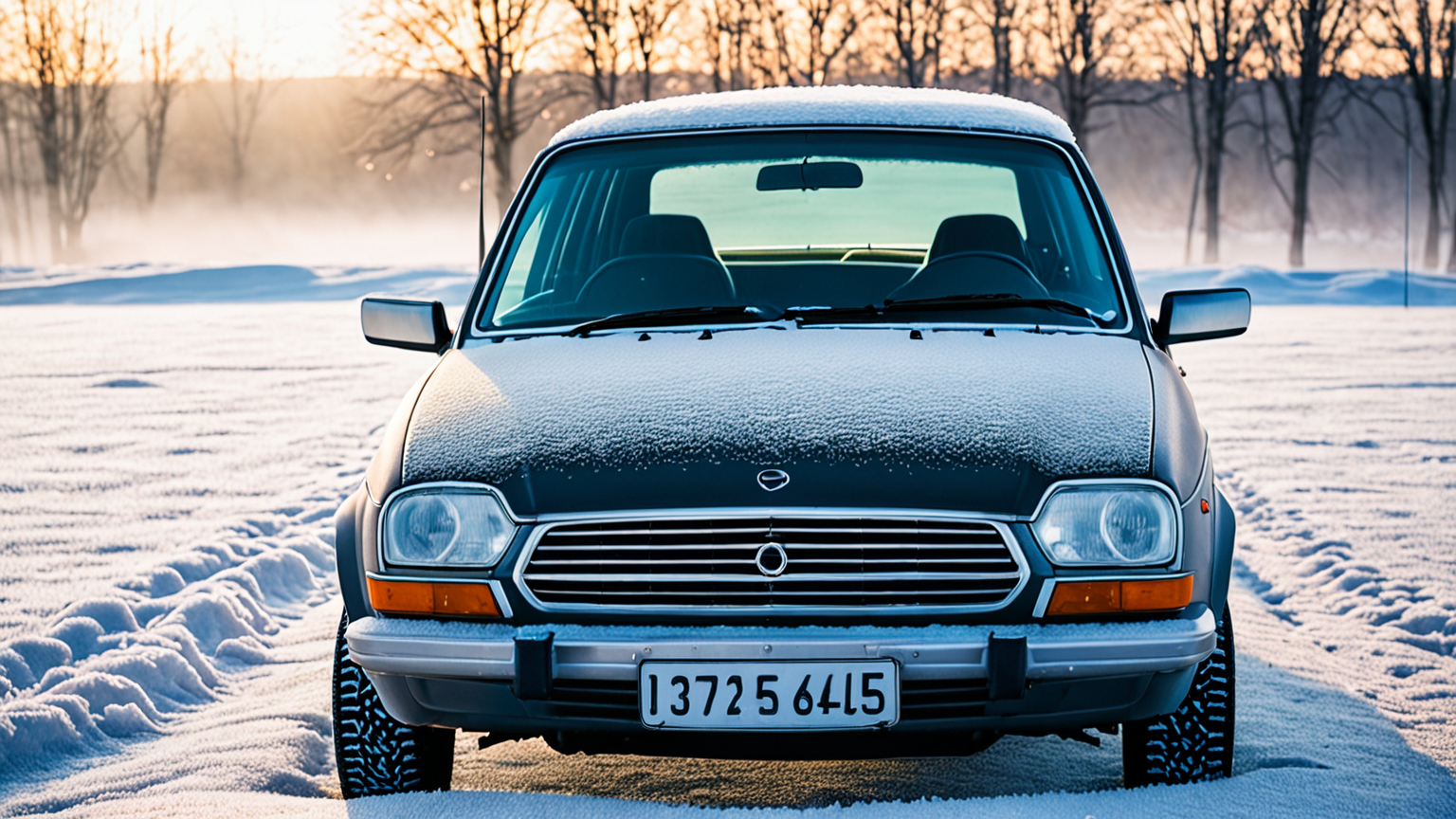 冬 霜 車 フロントガラス 対策のイメージ画像