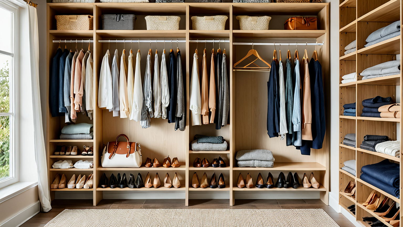 クローゼット 収納 コツ 服のイメージ画像