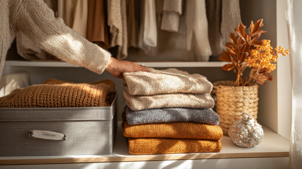 秋 衣替え タイミング 収納の基本を説明するイメージ