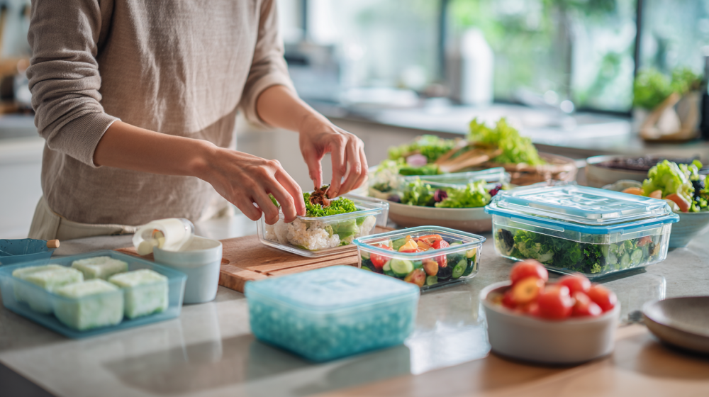 夏 食中毒 予防 お弁当の5つの秘訣を実践する様子