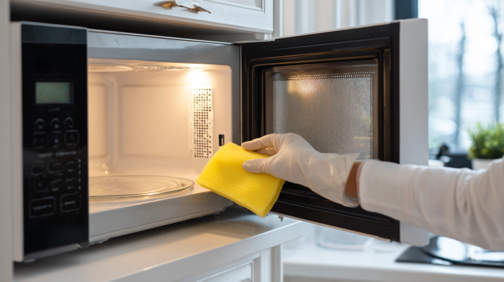 掃除用重曹やスポンジのイメージ