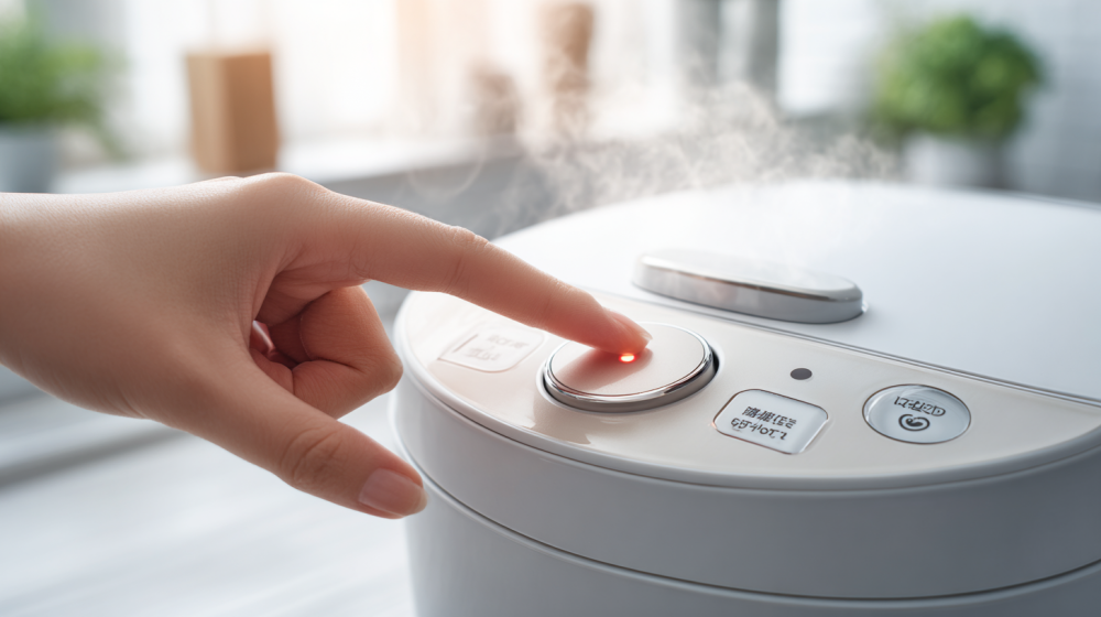炊飯器の保温を切る操作方法のイメージ