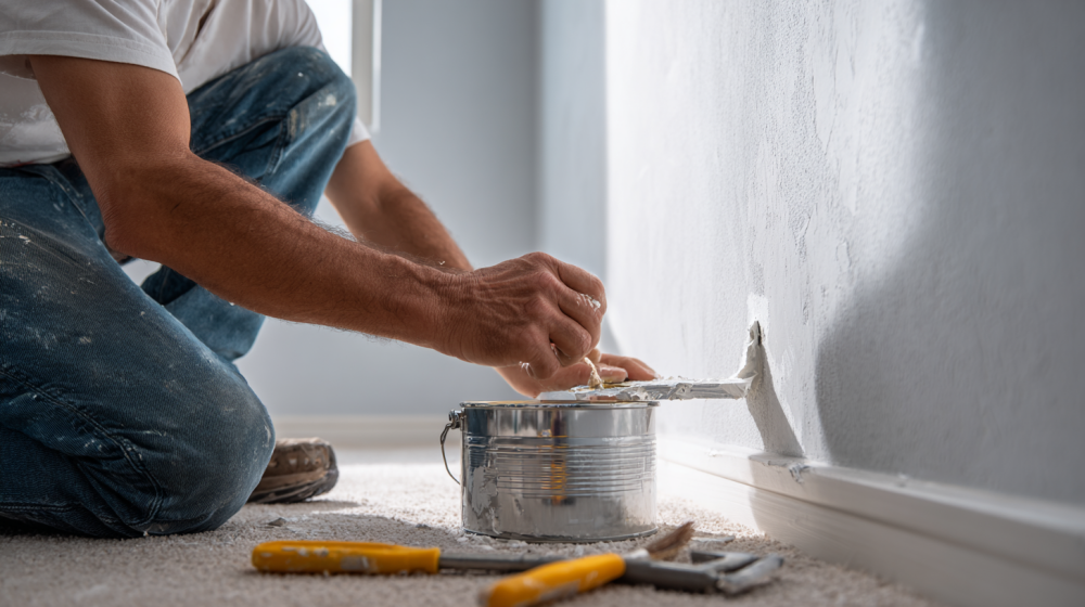 壁 穴 補修 賃貸 自分での補修手順イメージ