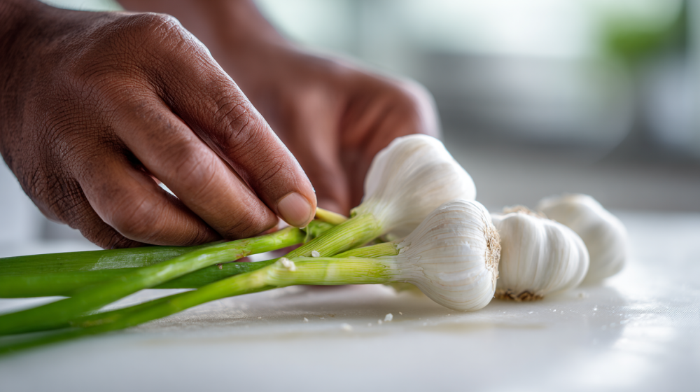 にんにくの芽の位置と特徴