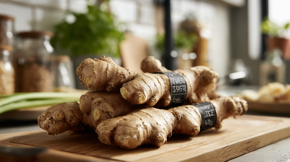 しょうが保存の注意点を示すイラスト