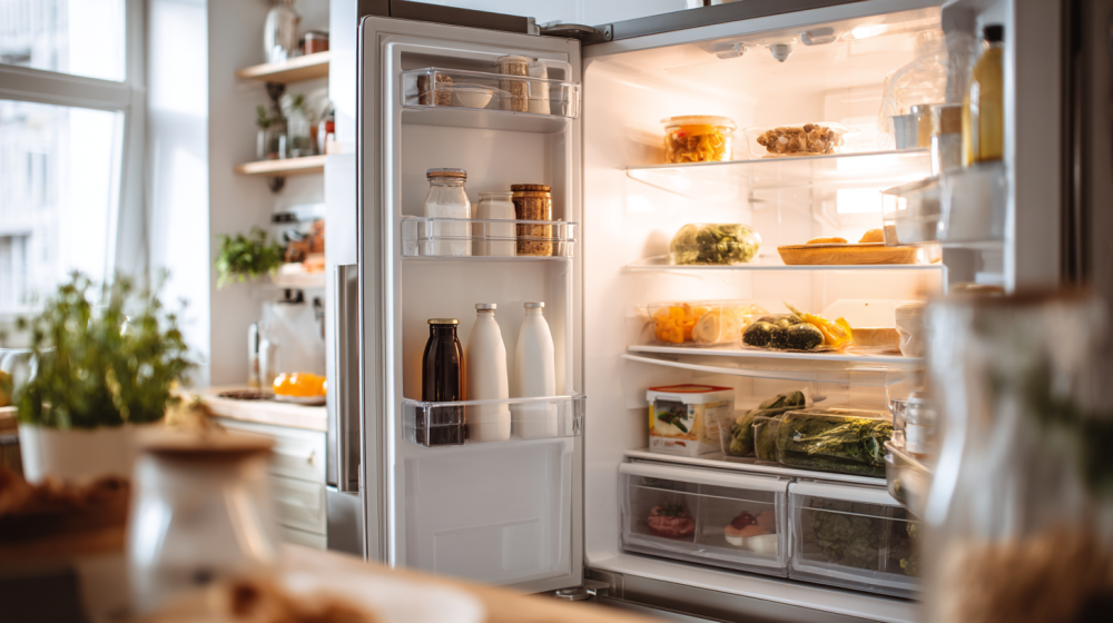 冷蔵庫 臭い 取り方 重曹の注意点を示すイメージ