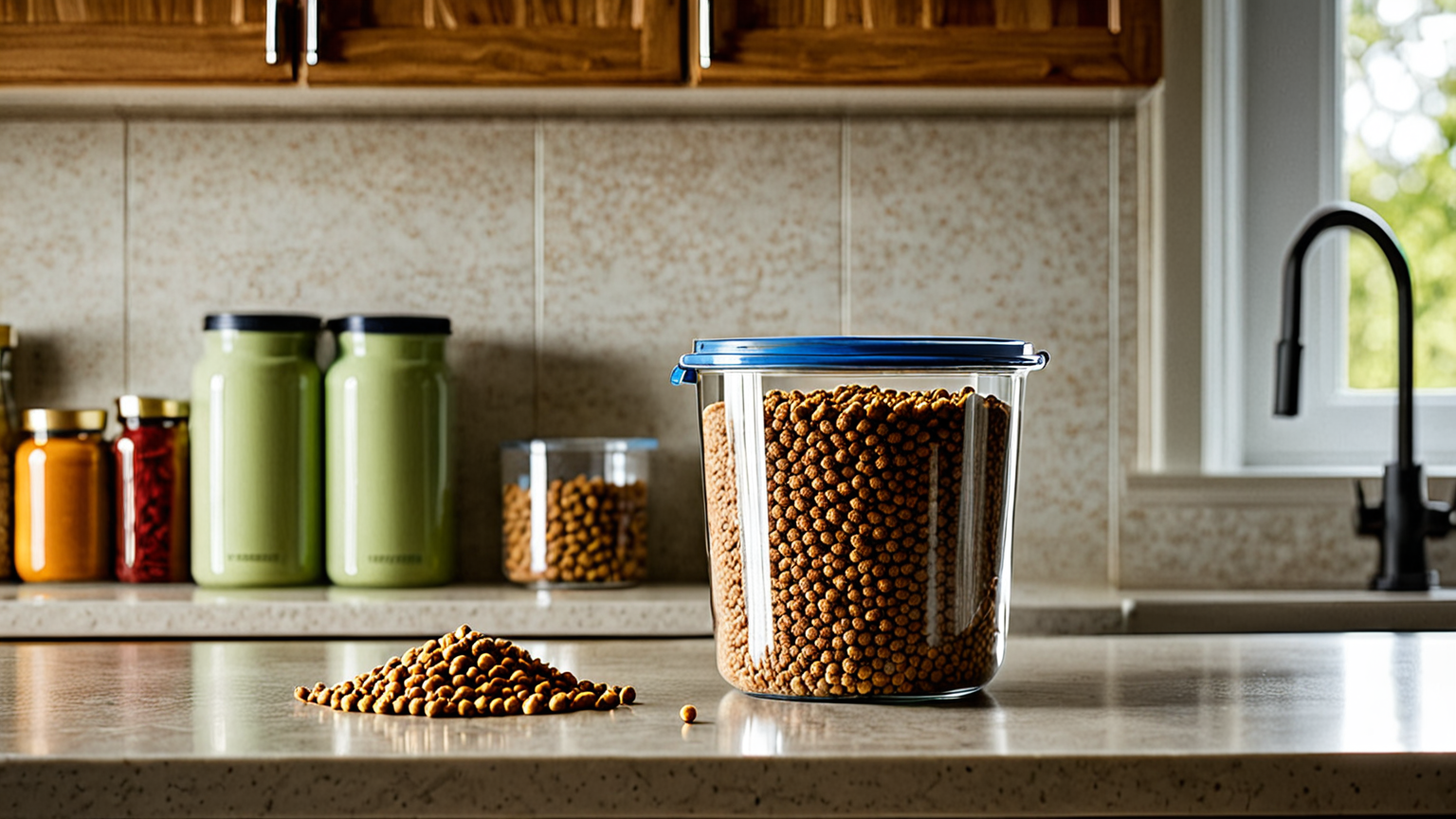 密閉容器に入ったペットフード