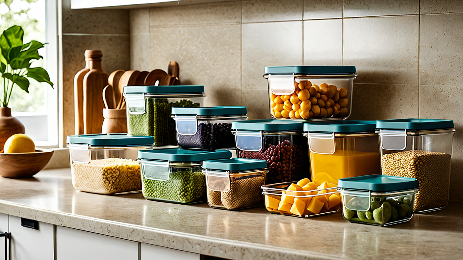 質問マークと保存容器