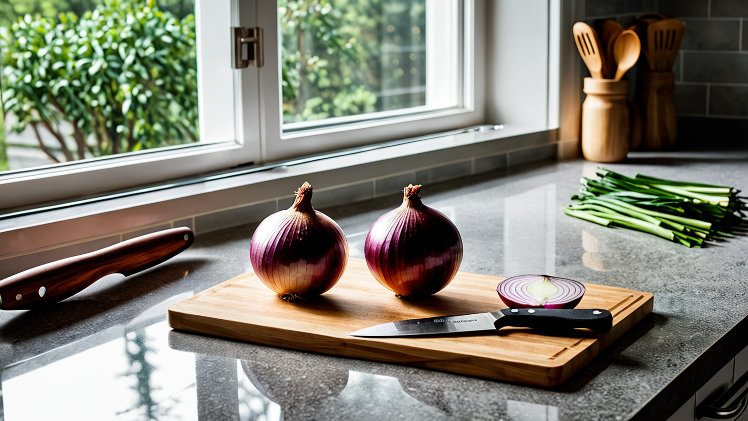 泣かずに玉ねぎを切る方法の図解