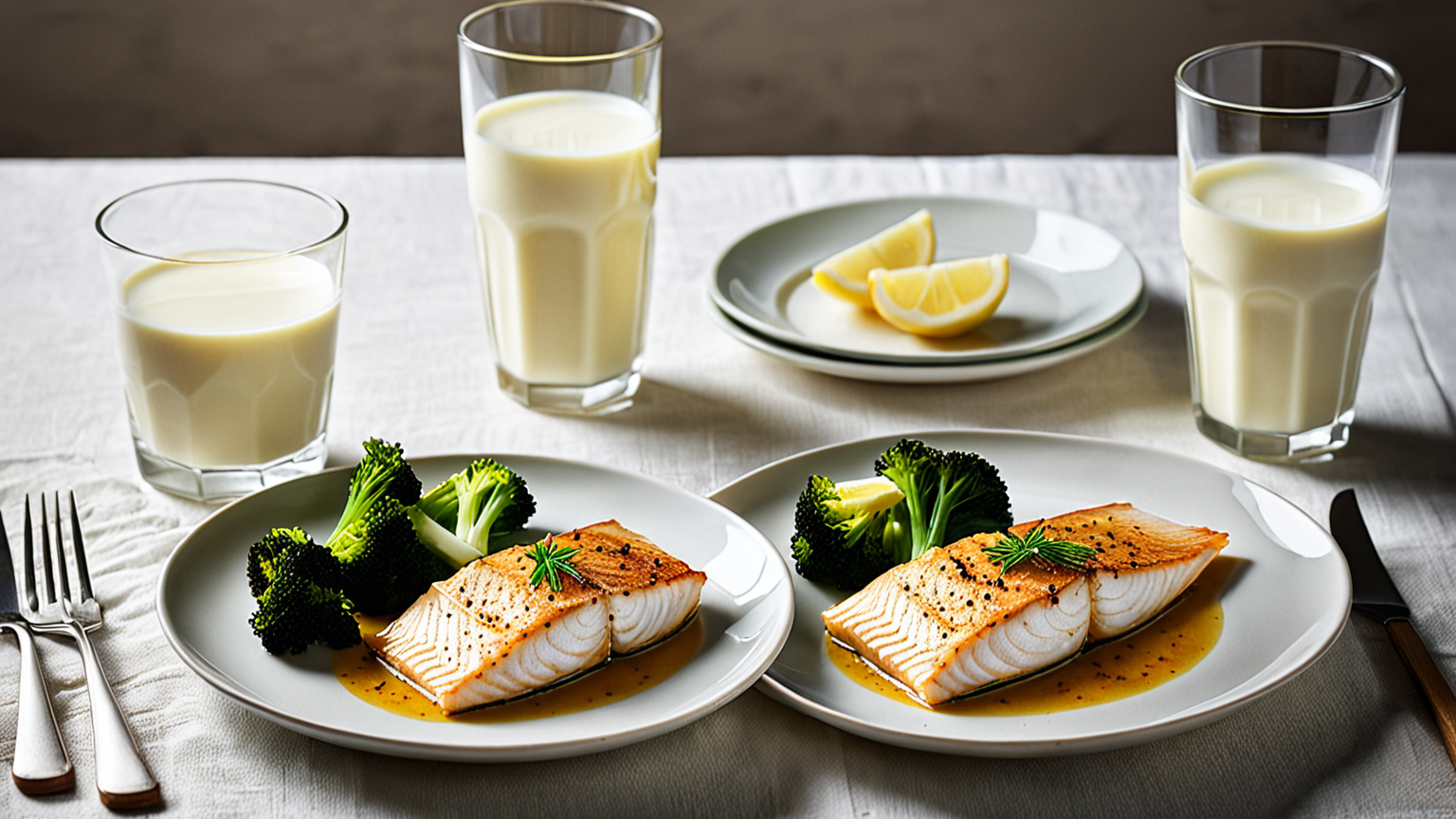 牛乳で下処理した魚を使った料理のイメージ