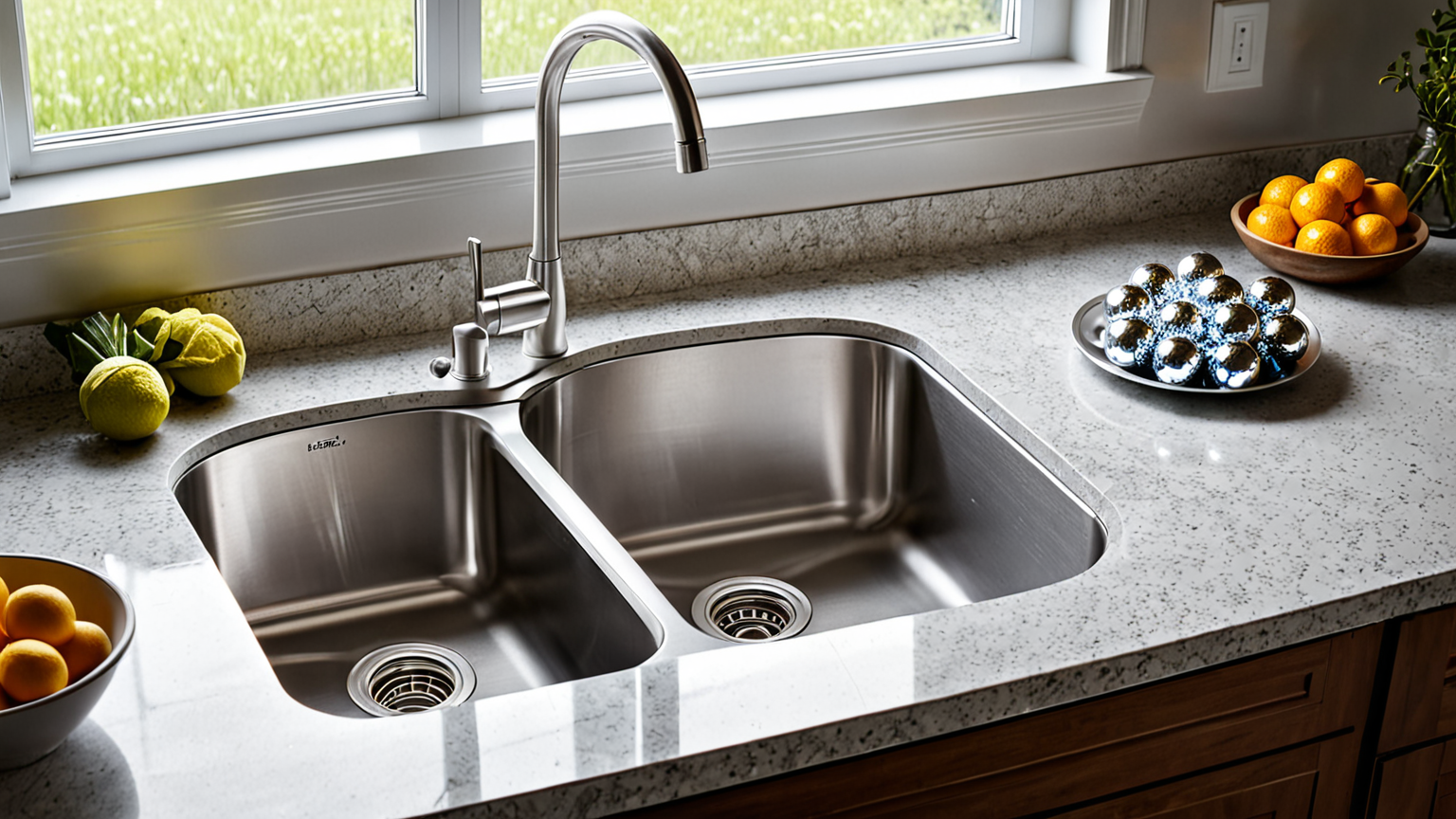 アルミホイルを丸めて排水口に入れる様子