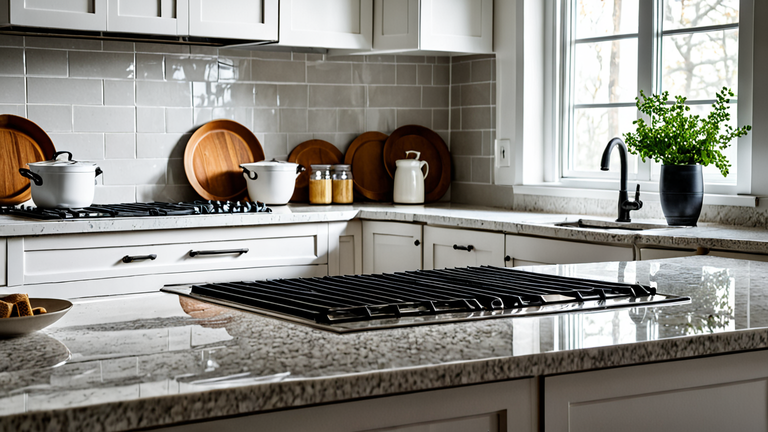 重曹と換気扇の部品を準備している様子