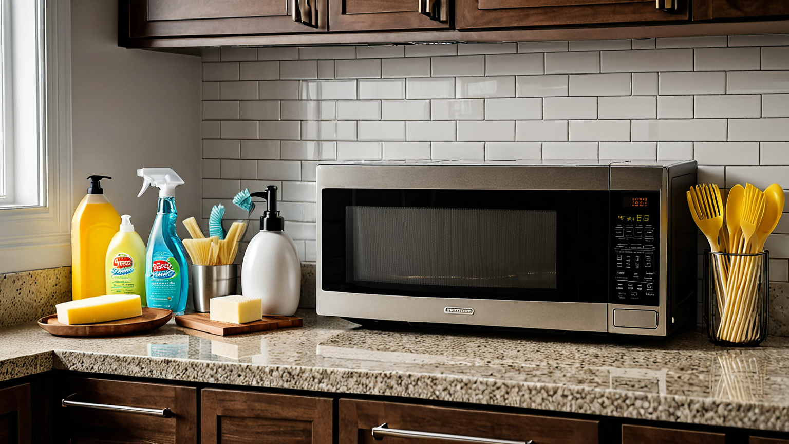 電子レンジ掃除グッズのイメージ