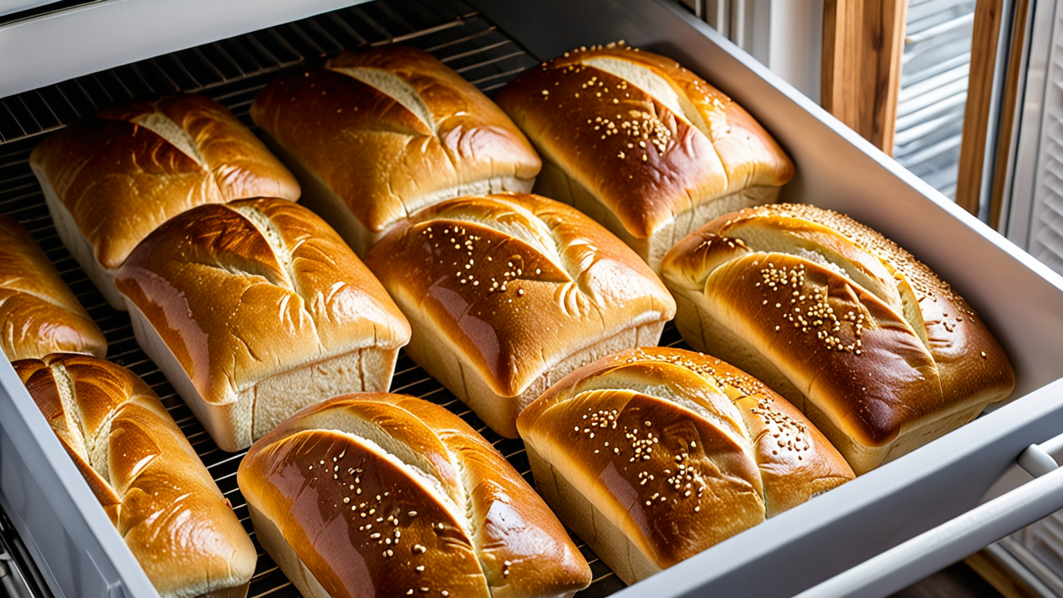 冷凍庫に保存された食パン