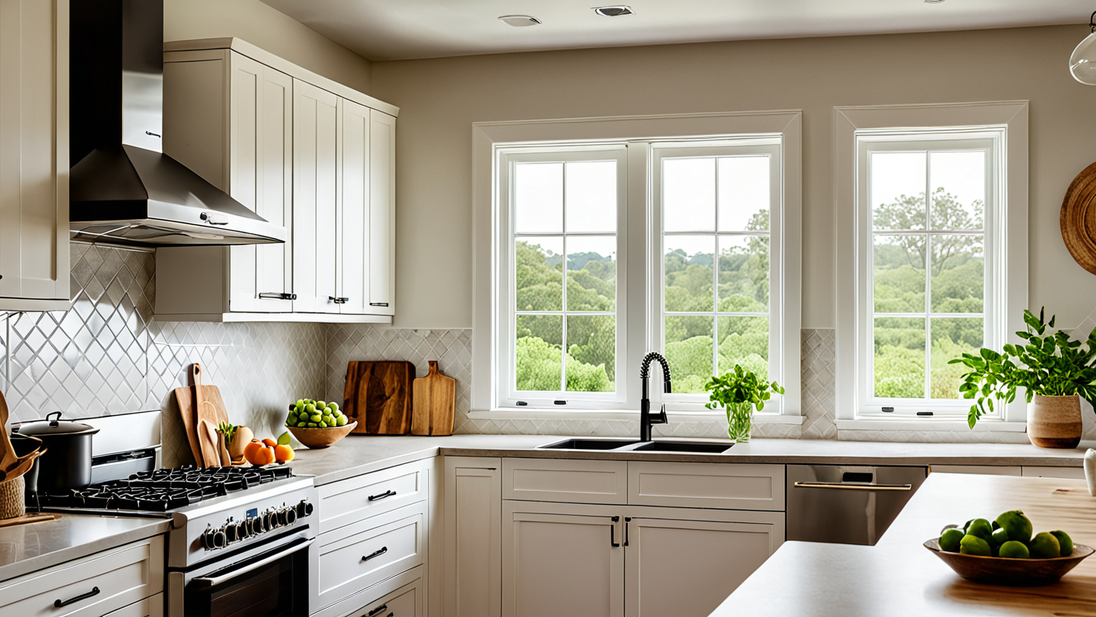 キッチンの換気扇と窓