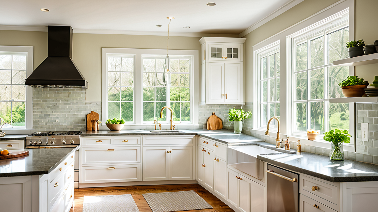 カビ対策のための換気をしているキッチン