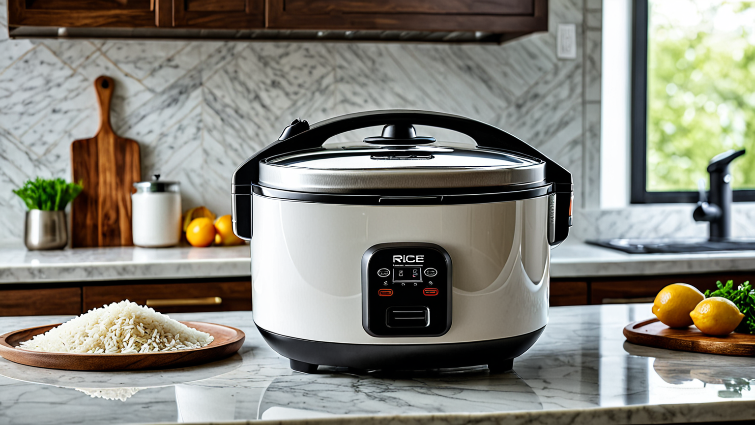 最新モデルの炊飯器の展示