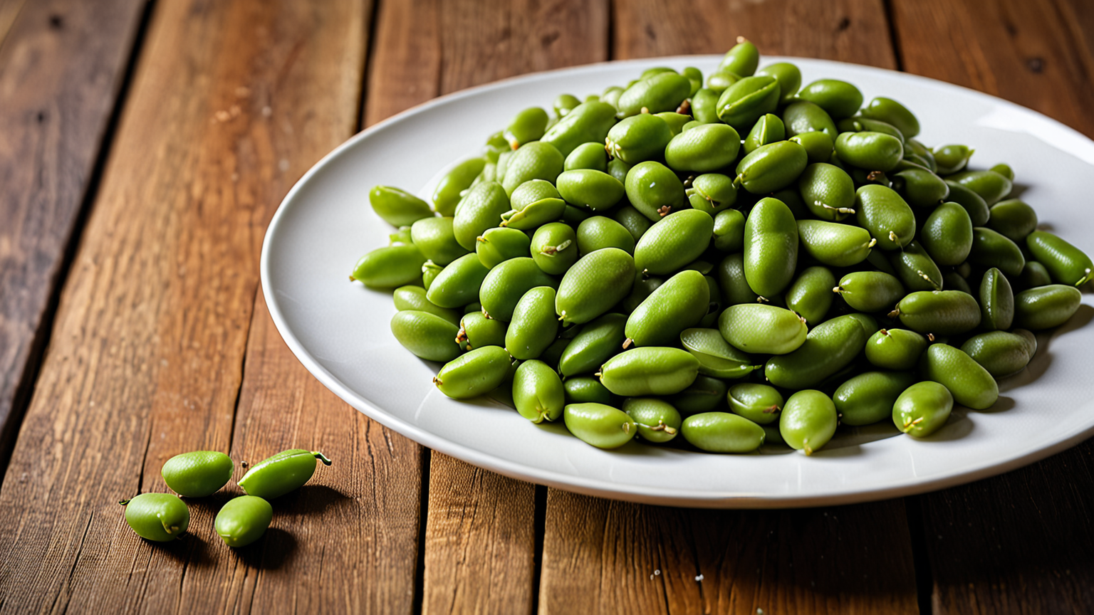 そら豆のシンプルな塩炒め