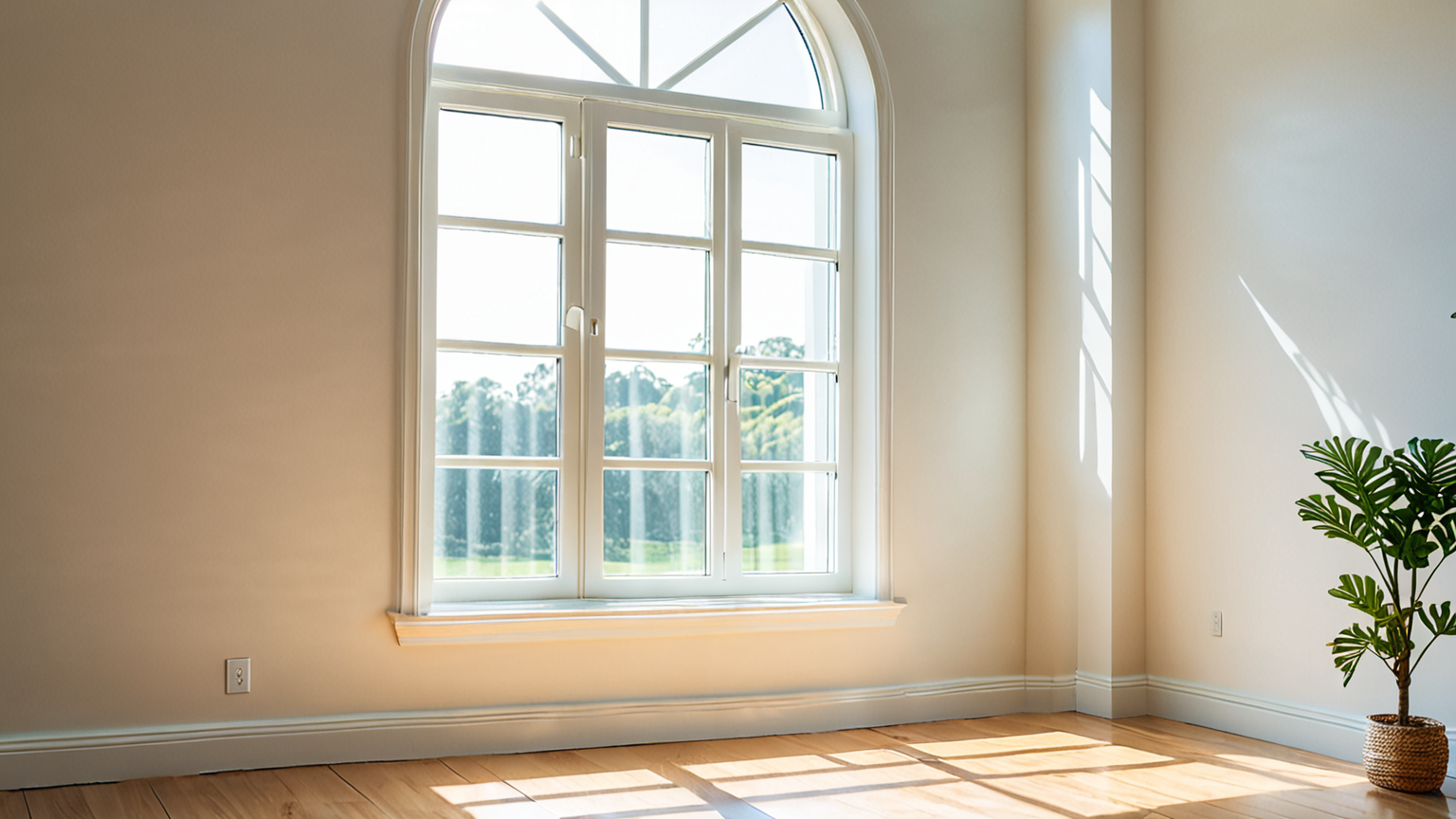 窓枠のカビを掃除している様子