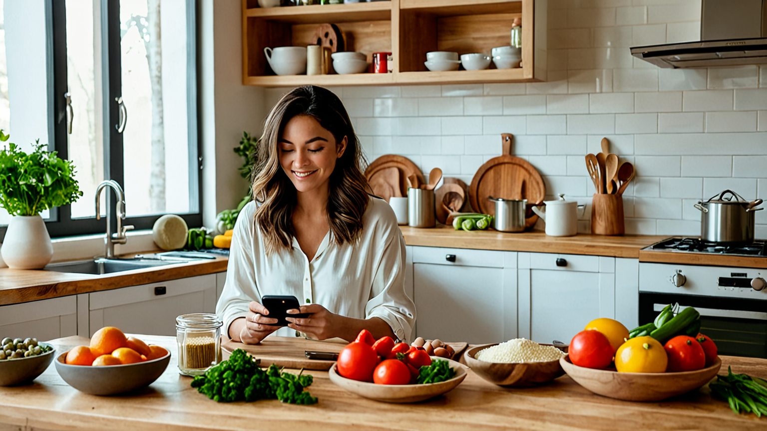 ママがスマホで質問を調べているイメージ