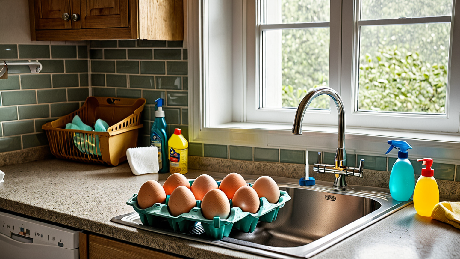 卵ケースを取り外し洗う手順