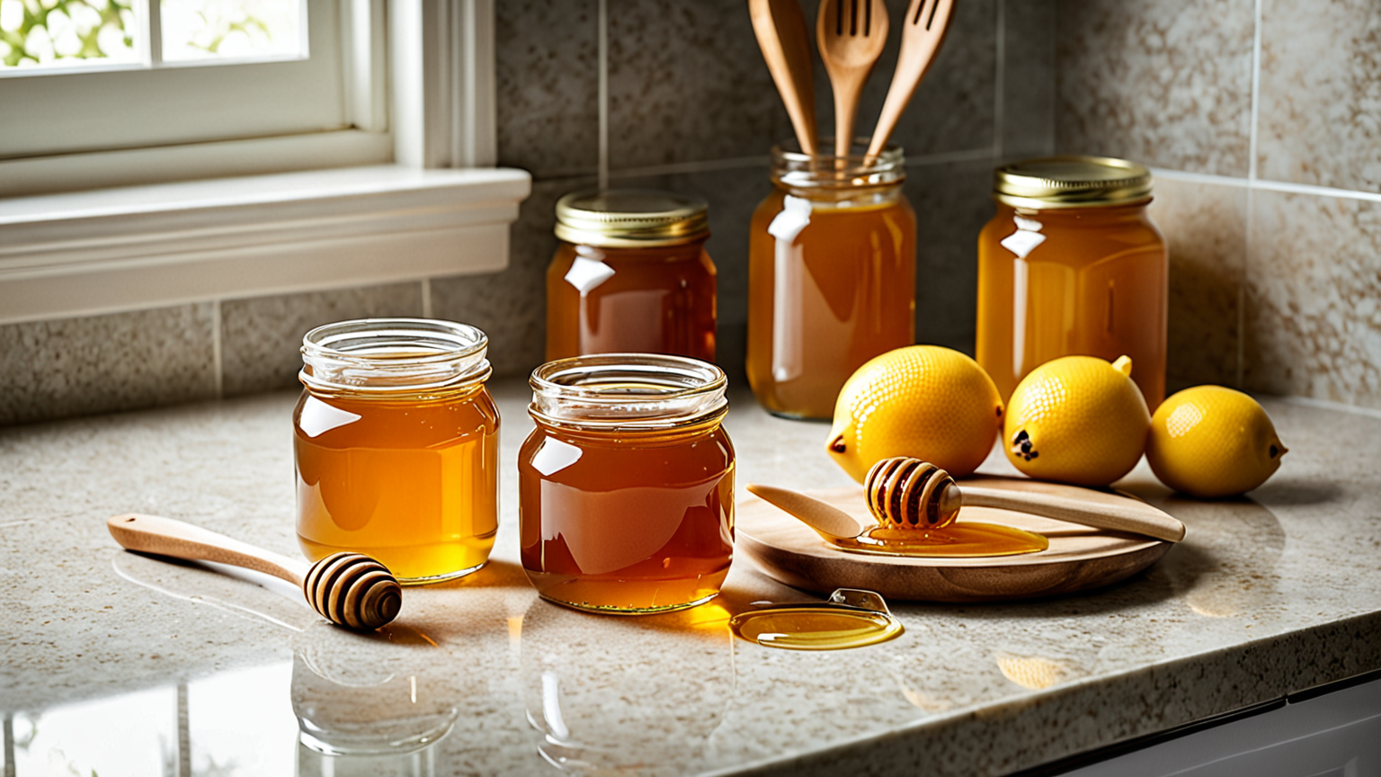 ステップごとに示されたはちみつの戻し方フロー