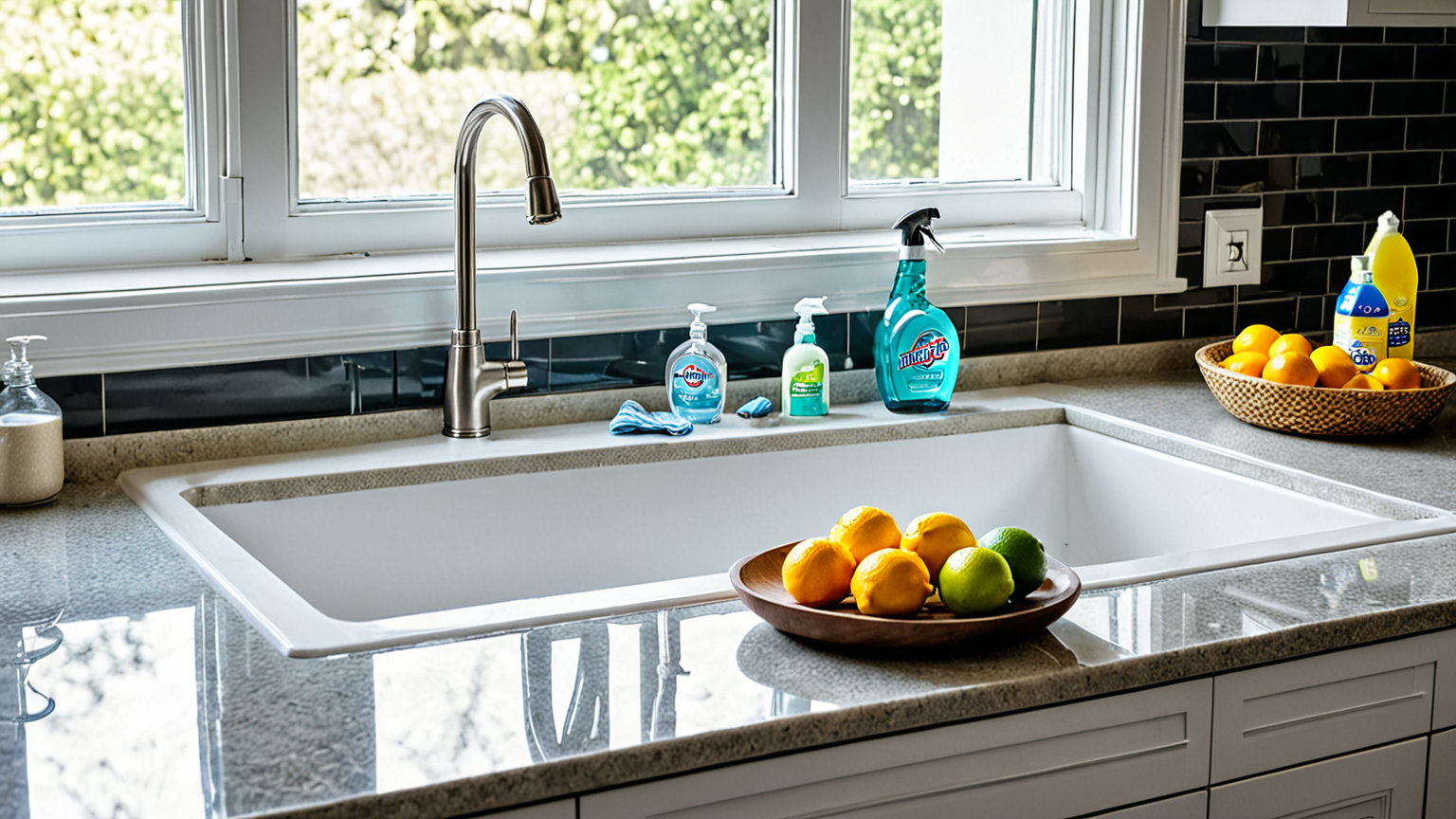 重曹とクエン酸で排水ホースを掃除しているイメージ